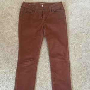 Loft Size 2P Modern Straight Corduroy Pants